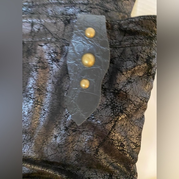 EUC Women's Size 39 US 8.5 Two Tone Black Fabric Platform High Heeled Boots - Picture 10 of 14